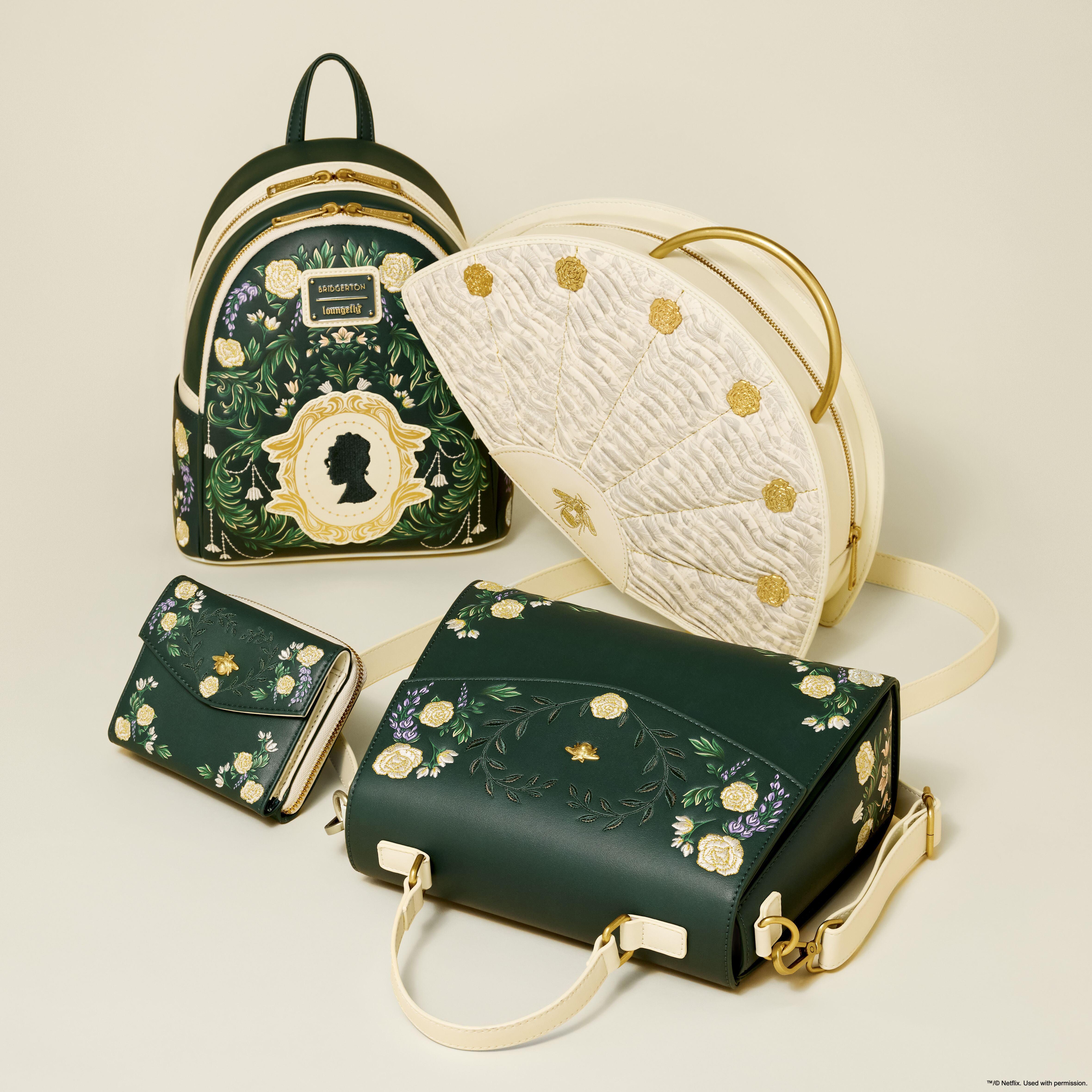 Bridgerton Floral Zip Around Wallet - Image 3