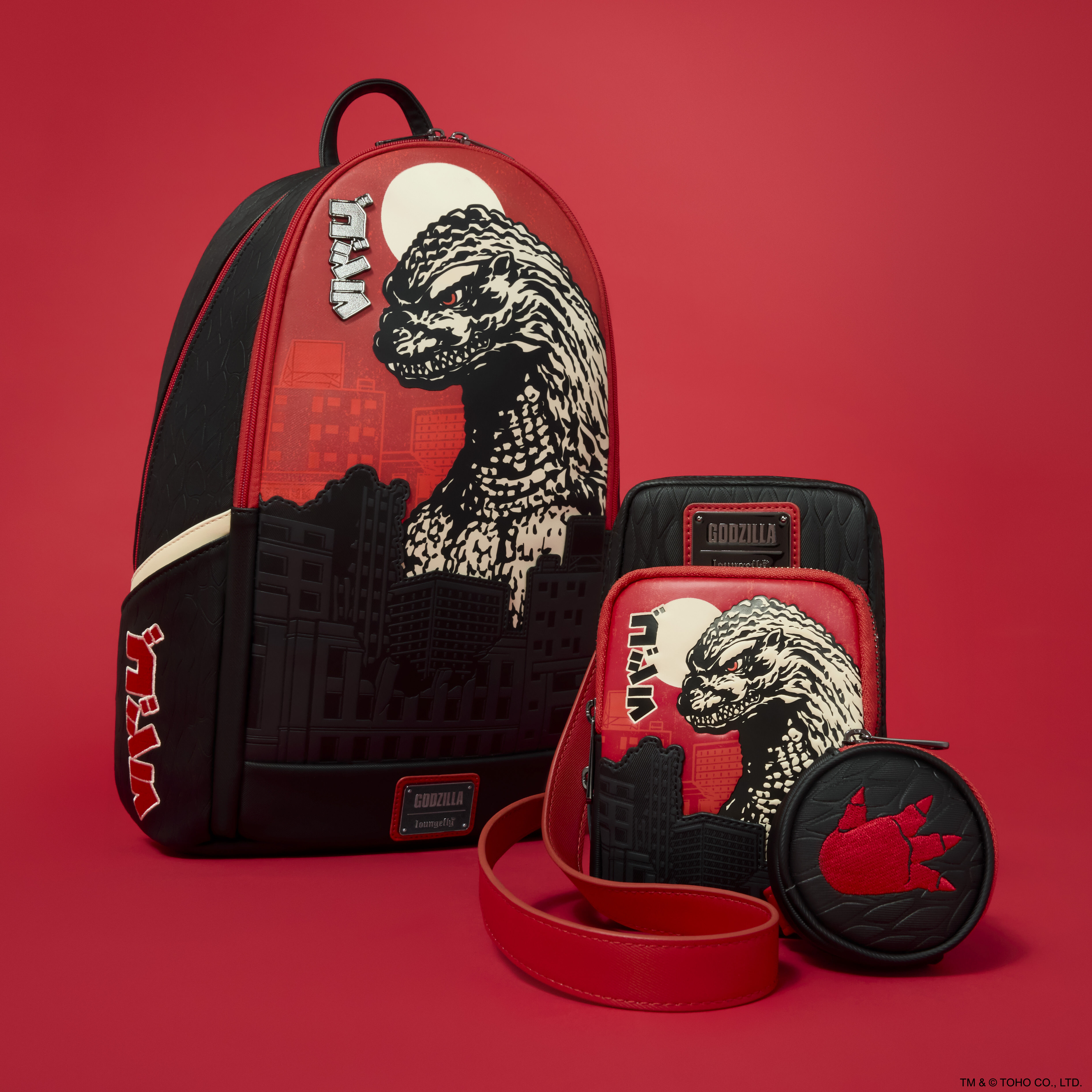 Godzilla Cellphone Crossbody Bag with Coin Bag - Image 3
