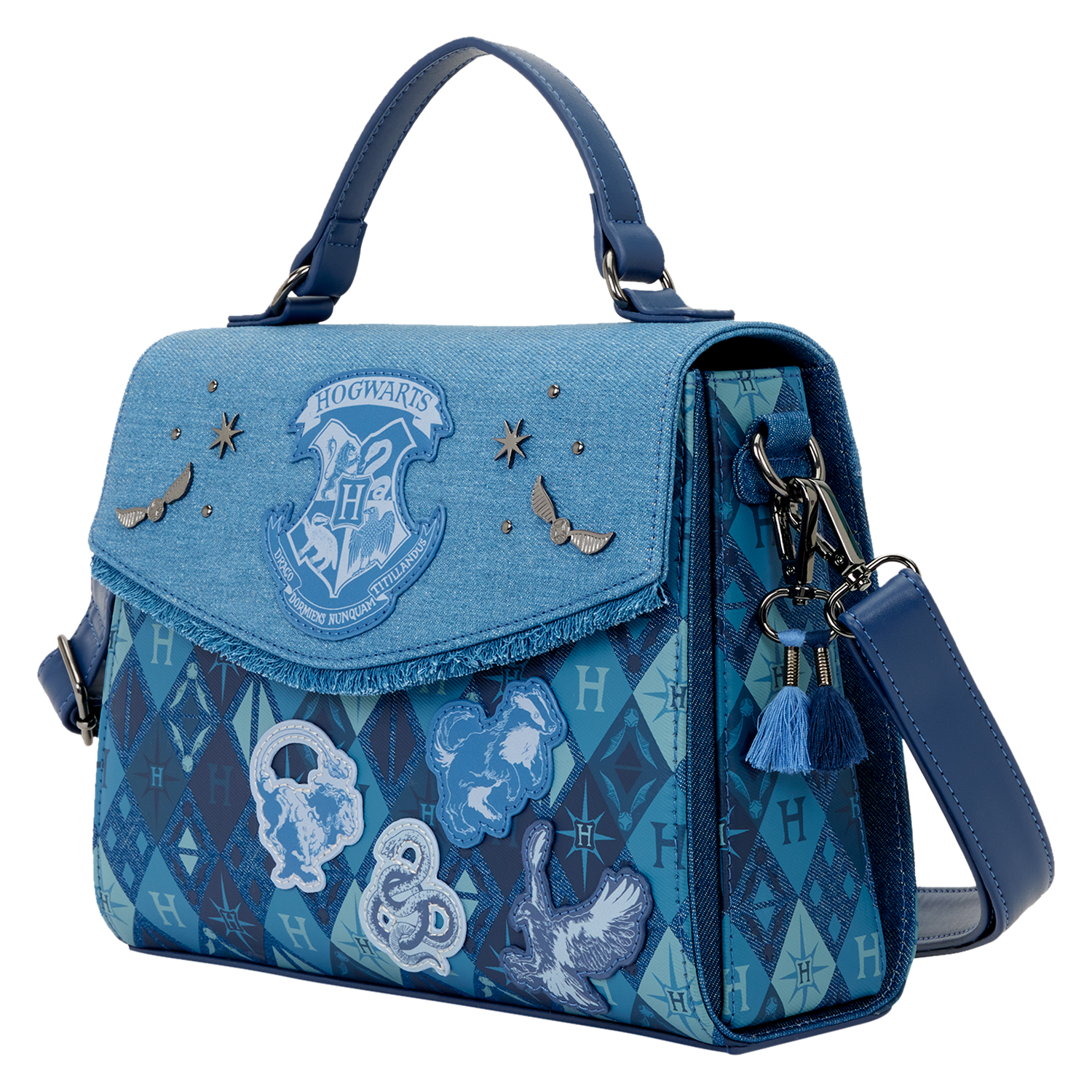 Harry Potter Hogwarts Denim Crossbody Bag - Image 3