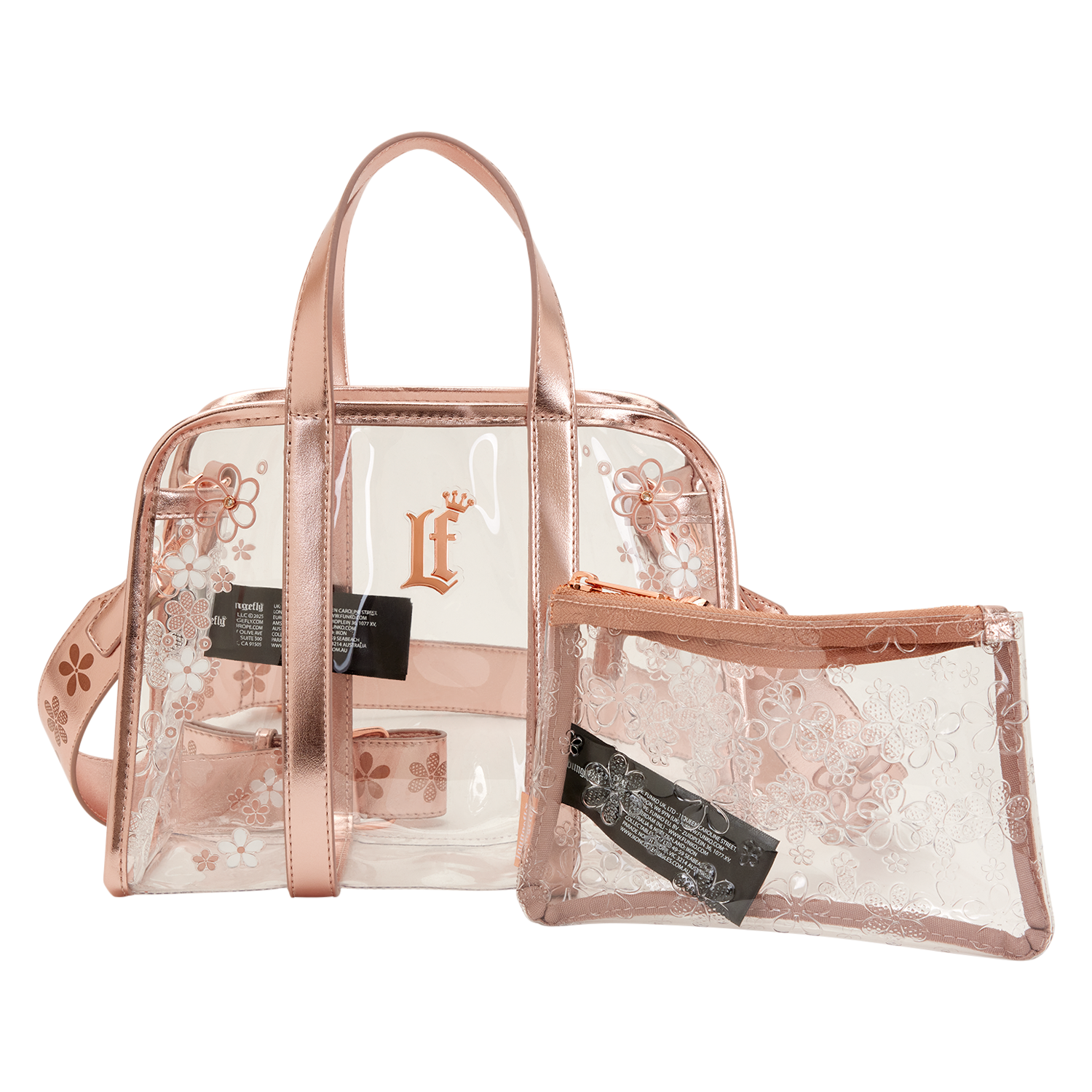 Loungefly Clear Floral Crossbody Bag with Coin Bag - Image 5