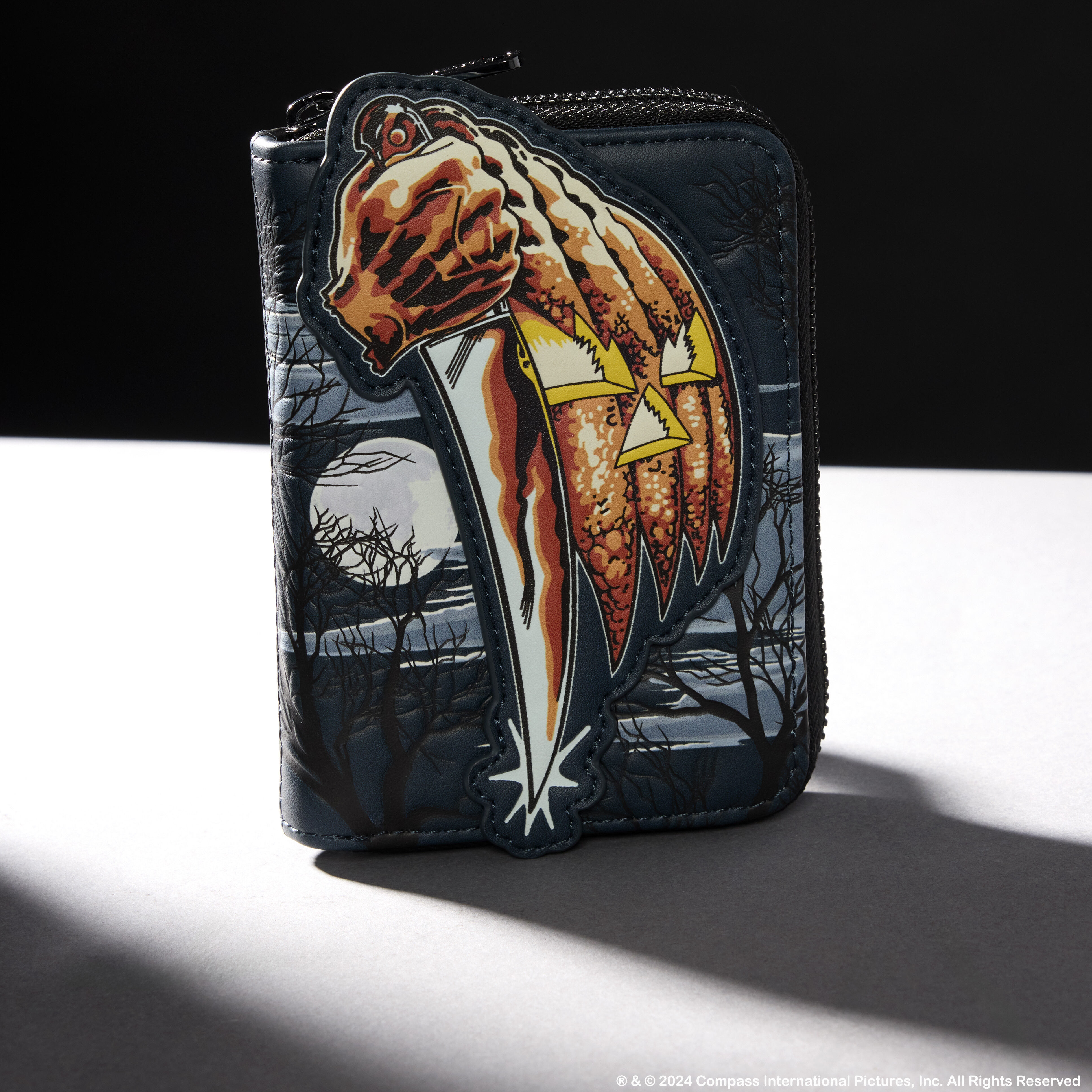 Halloween Michael Myers Jack-O'-Lantern Glow Zip Around Wallet - Image 2
