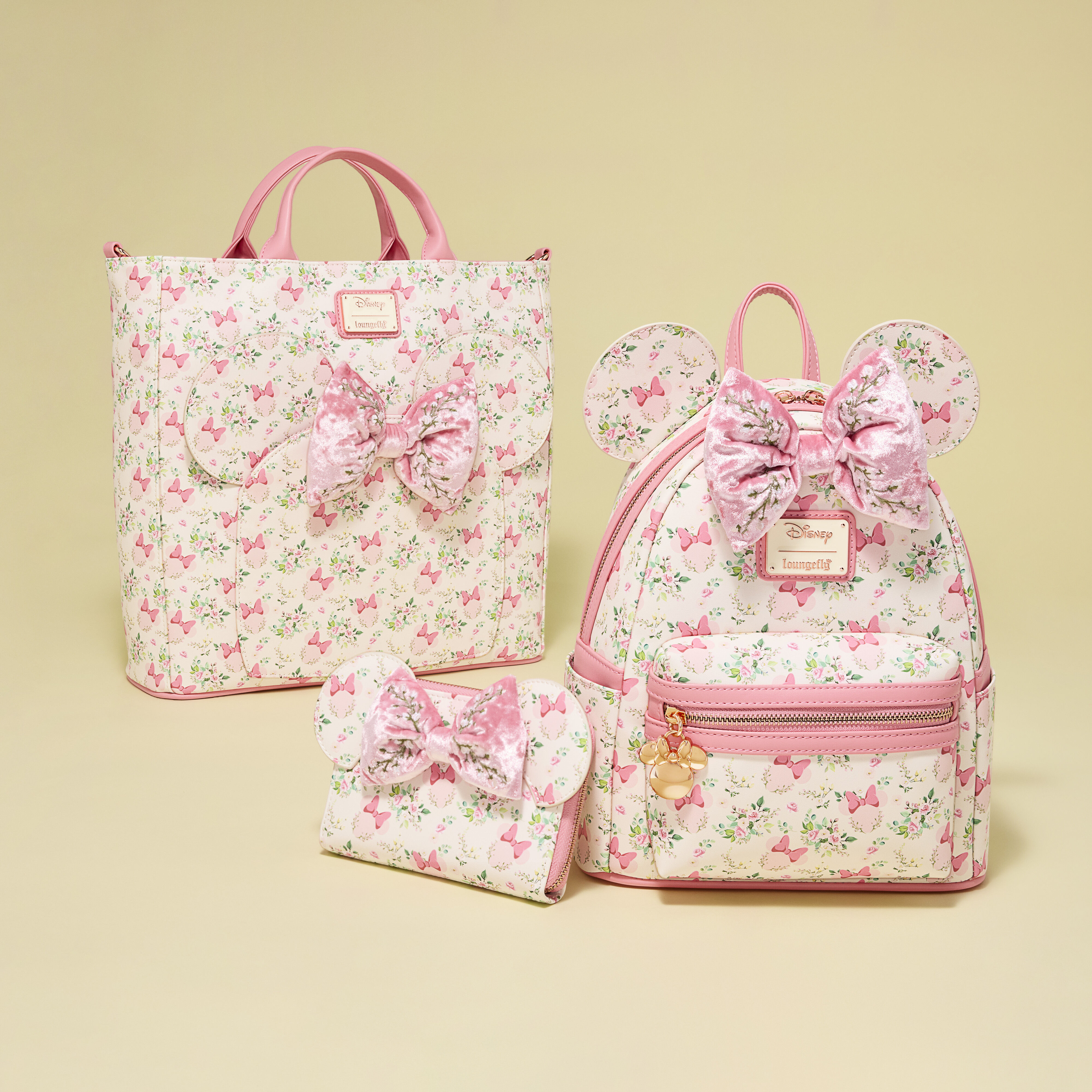 Minnie Mouse Floral All-Over Print Zip Around Wallet - Image 3