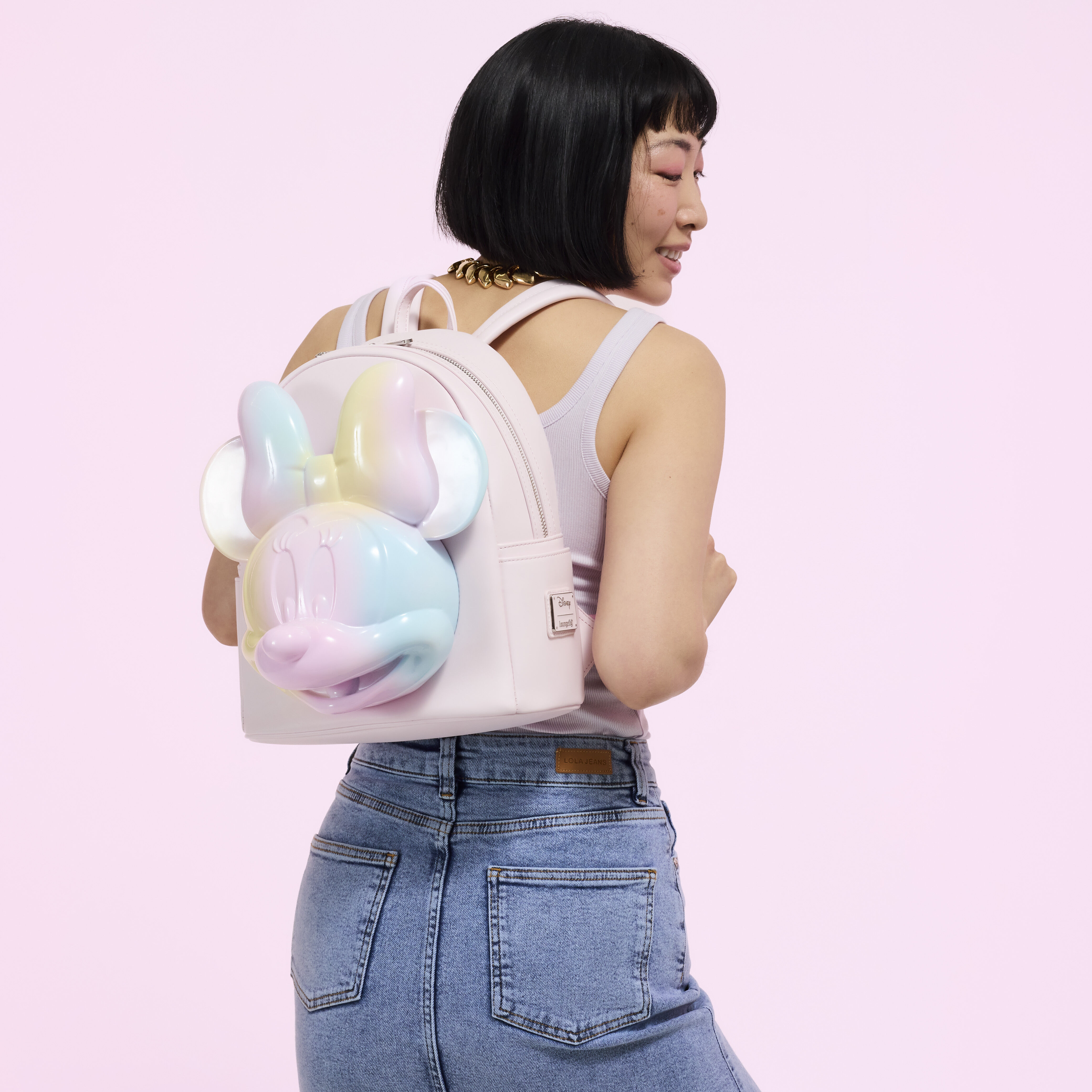 Minnie Mouse Pastel Tie-Dye Mini Backpack - Image 3