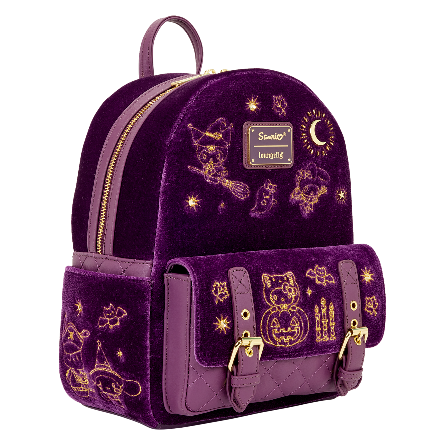 Sanrio Hello Kitty & Friends Exclusive Halloween Costume Velvet Mini Backpack - Image 5