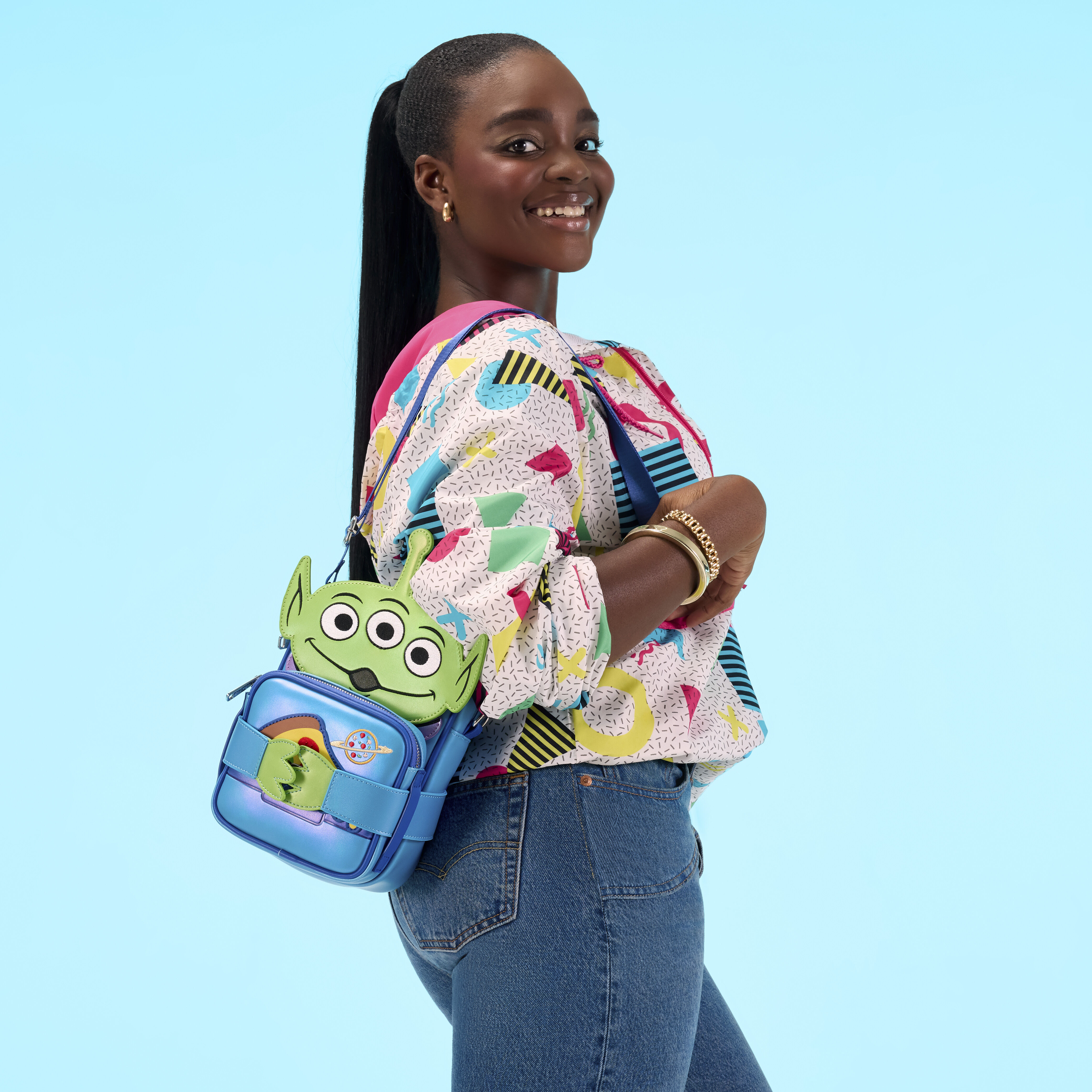 Toy Story 30th Anniversary Aliens Crossbuddies Cosplay Crossbody Bag with Coin Bag - Image 2