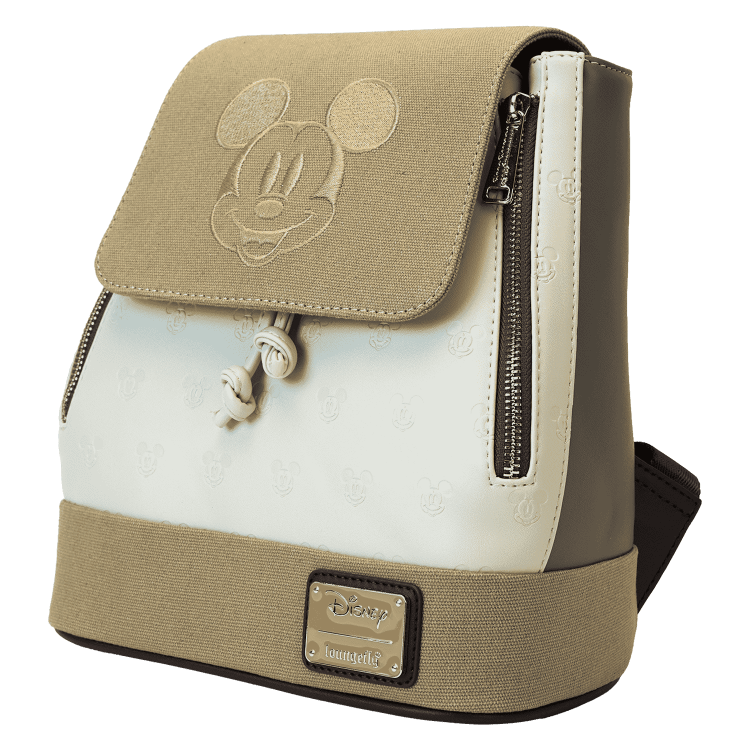 Mickey & Friends Canvas All-Over Print Drawstring Bucket Mini Backpack - Image 4