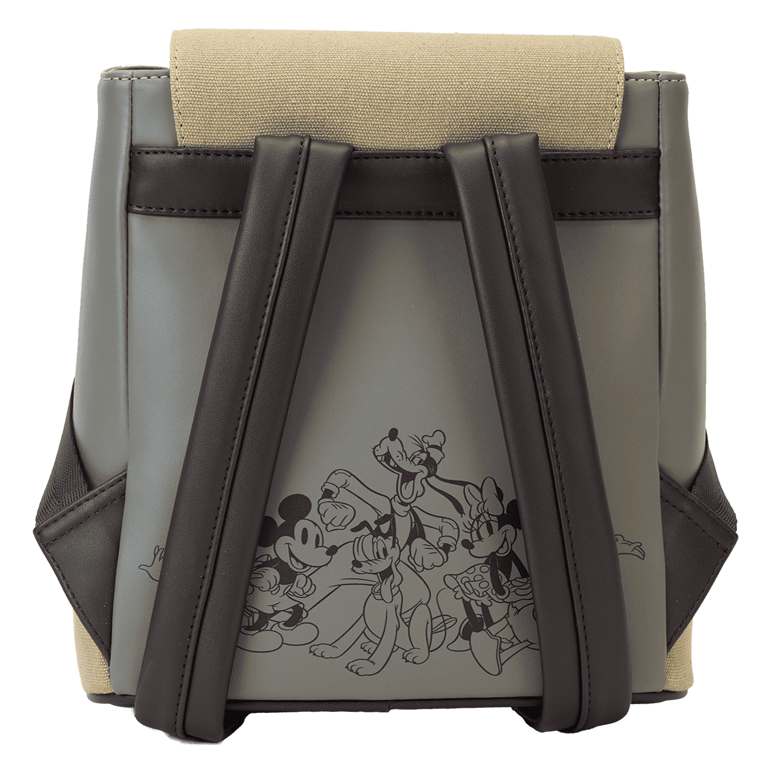Mickey & Friends Canvas All-Over Print Drawstring Bucket Mini Backpack - Image 7