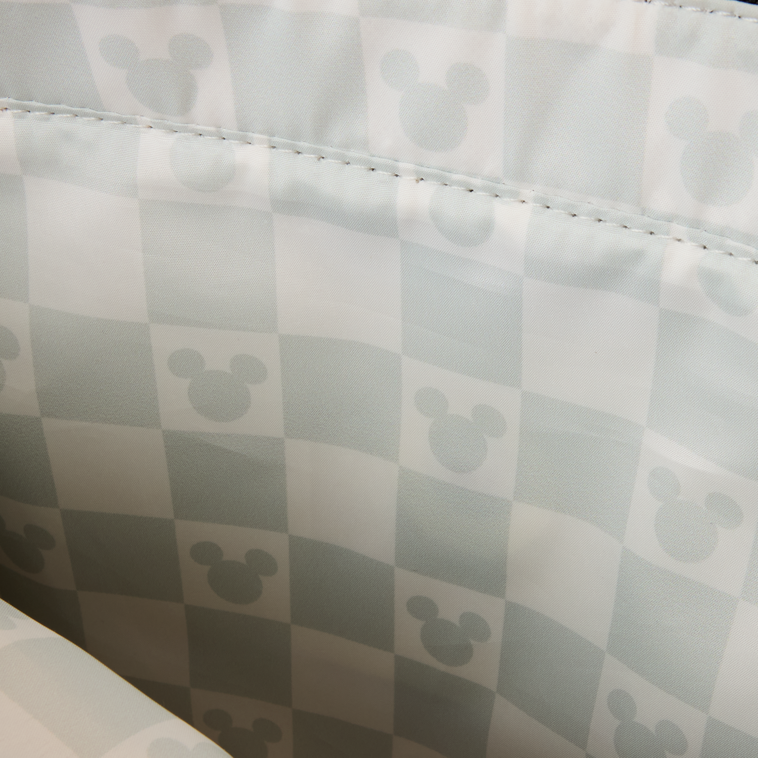 Mickey Mouse Checkered Texture Convertible Backpack & Tote Crossbody Bag - Image 7