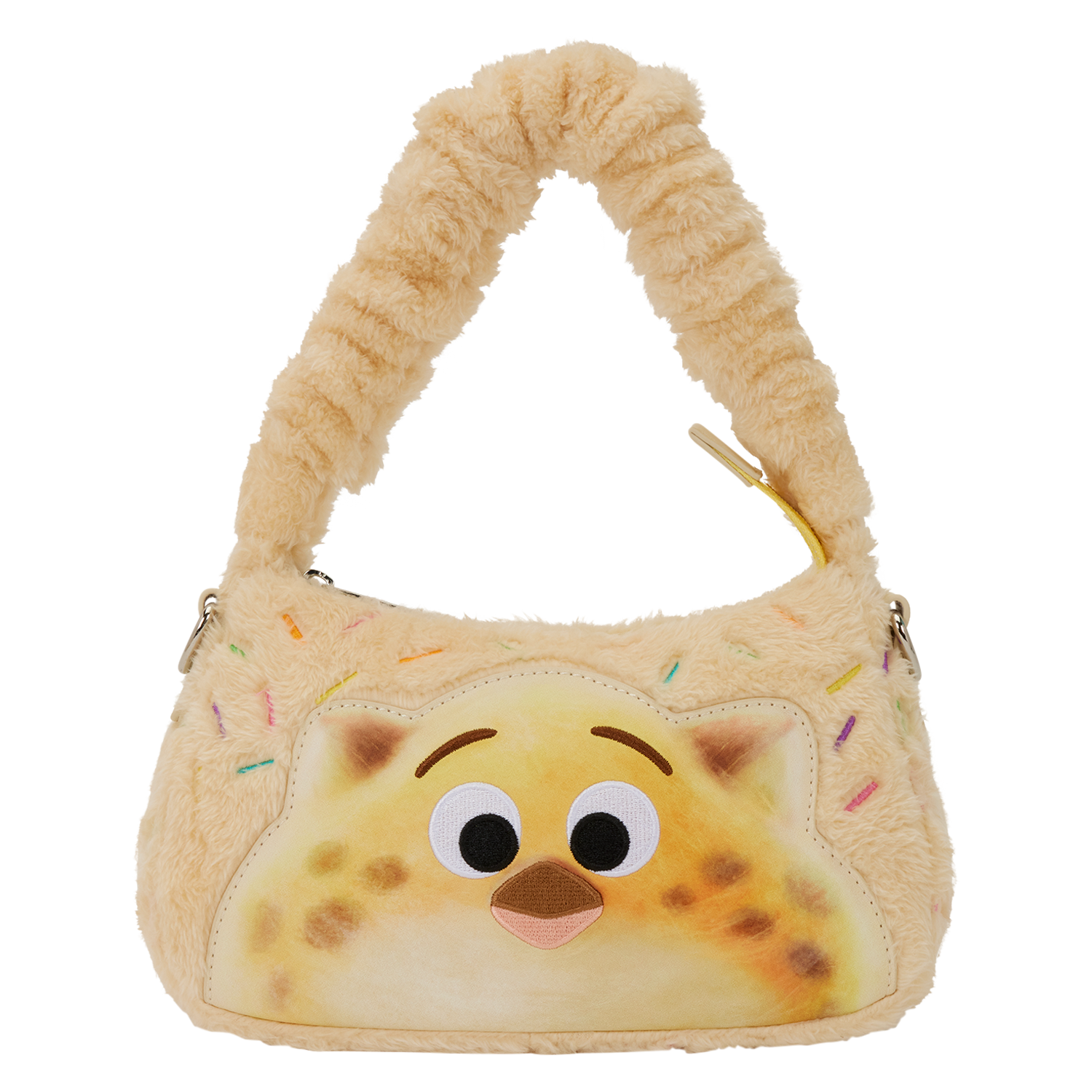 Zootopia 2 Officer Clawhauser Cotton Candy Plush Cosplay Crossbody Bag